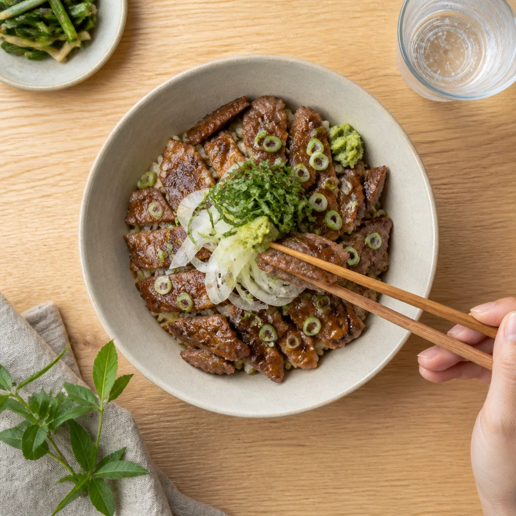 和風豚カルビ丼