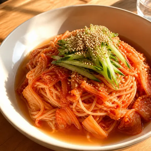辛旨キムチビビン冷麺風そうめん