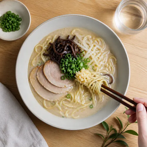 豚骨ラーメンのミールプレップ