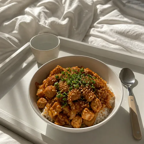 ピリ辛鶏むね肉ビビンバ