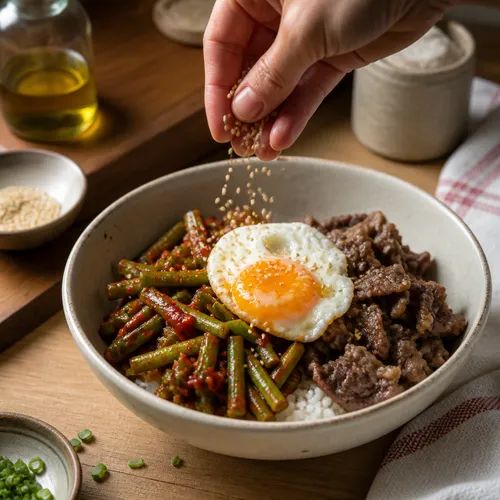 마늘쫑비빔밥