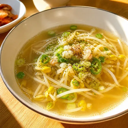 5分 大豆もやしのスッキリスープ
