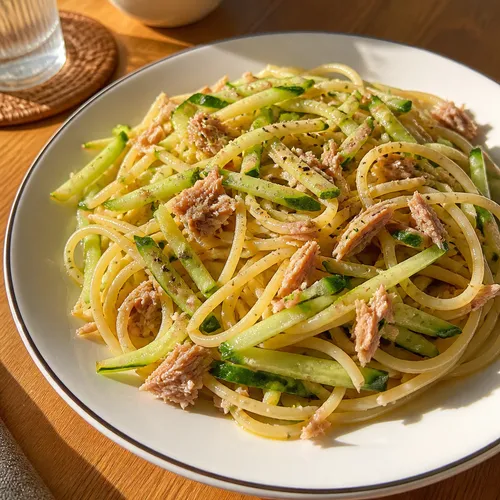 きゅうりツナパスタ