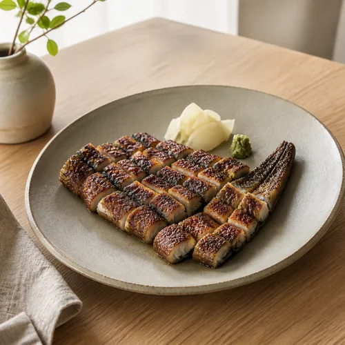 ミシュランスタイルのクリスピー熟成うなぎの蒲焼き