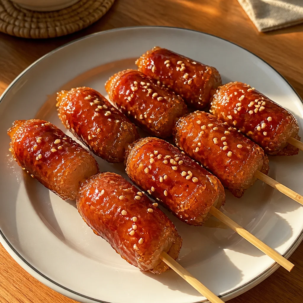 ソン・シギョンのライスペーパーソーセージ串