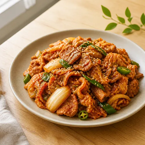 食堂風キムチ豚肉炒め
