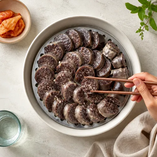 スンデが破裂しない蒸し方