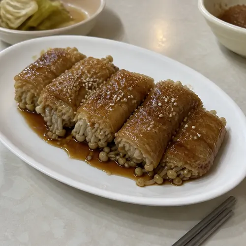 ぷりぷりエノキホタテ風焼き