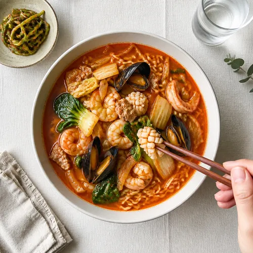 イ・ヨンボクシェフの海鮮チャンポンラーメン