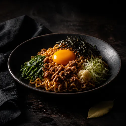 汁なし豚肉炒めラーメン