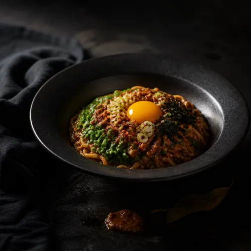 ピーナッツバター豆腐麺ビビン麺