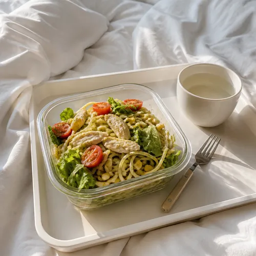 バジルペーストパスタ ミールプレップ