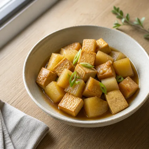 じゃがいも大根豆腐の煮物