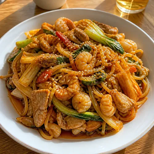 チャンポン粉末で作る超簡単炒めチャンポン