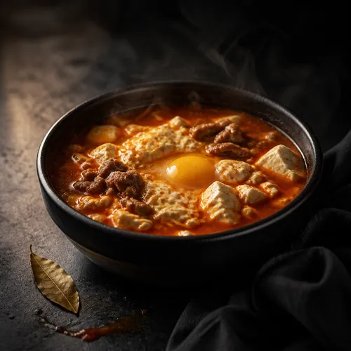 우삼겹 순두부찌개