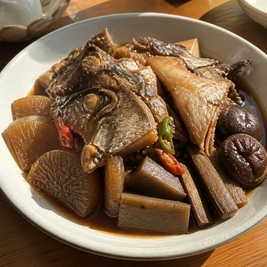 ブリの頭の煮付け