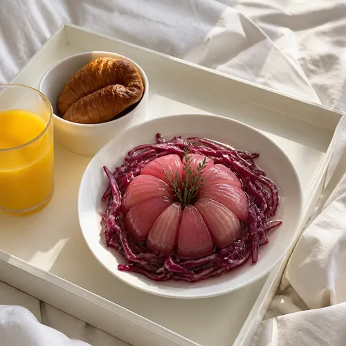 花より美しい蓮の花玉ねぎピクルス