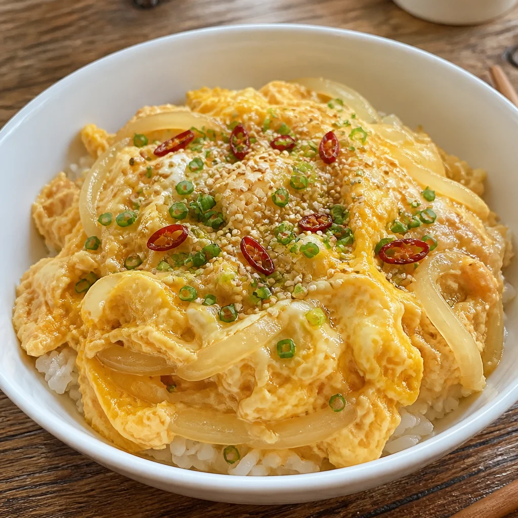 玉ねぎ卵丼