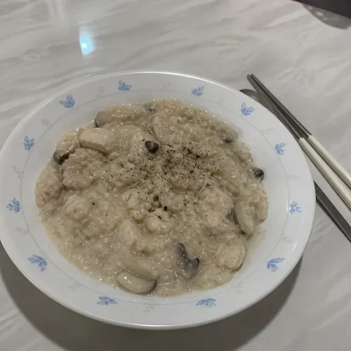 オートミールクリームリゾット