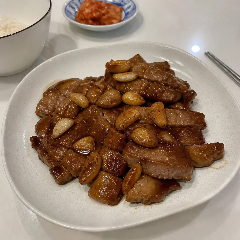 豚ロースの和風ステーキ