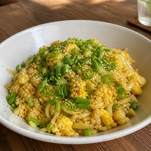 キャベツバター卵チャーハン