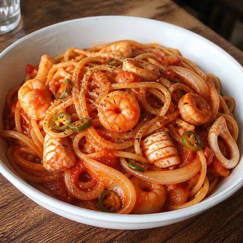 電子レンジでパパッと作るワンパンジャンポンパスタ