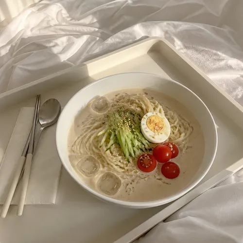 5分で完成！超簡単豆腐豆乳冷麺