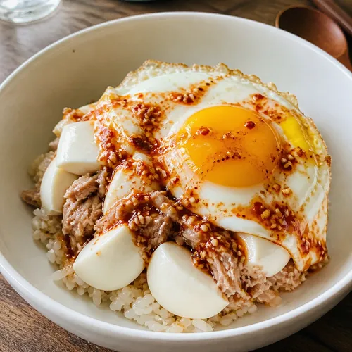 초간단 순두부 참치 비빔밥