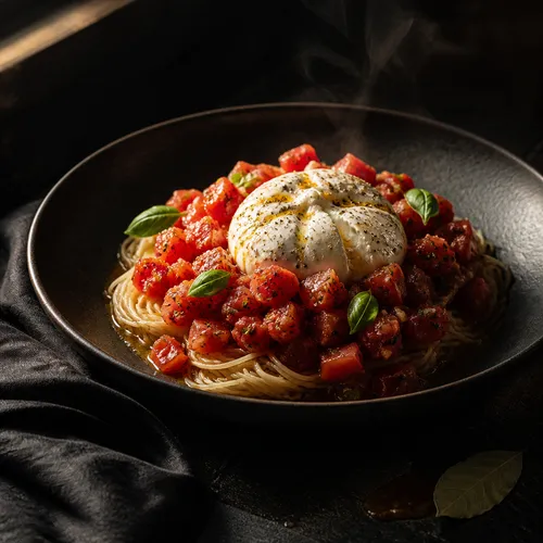 トマト冷製パスタ