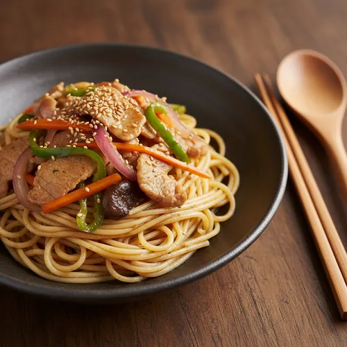 チャプチェパスタ