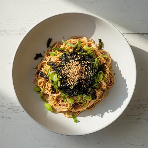 豆腐麺のエゴマ油冷麺