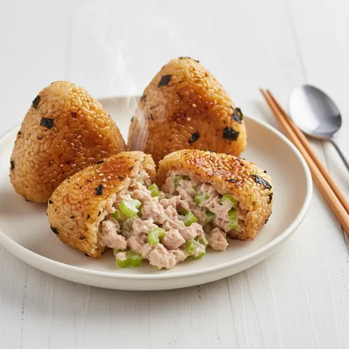 セロリツナマヨ焼きおにぎり