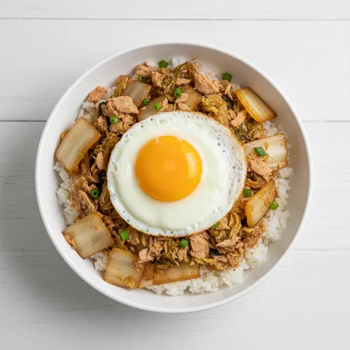 ミニ白菜のツナどんぶり