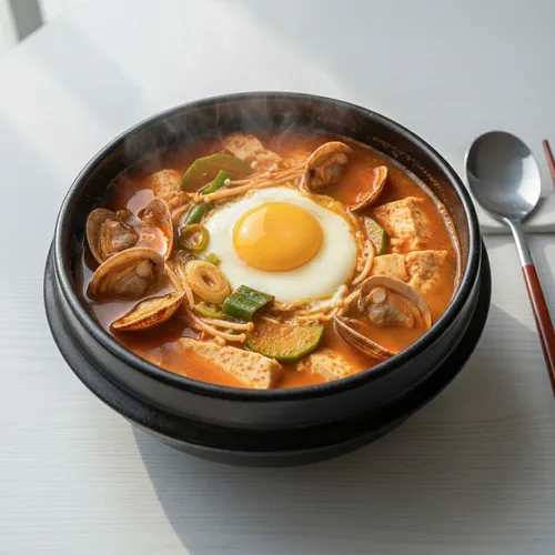 바지락순두부찌개