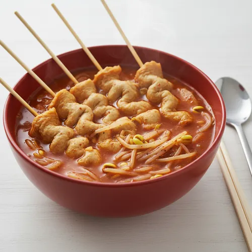 辛い大豆もやしとさつま揚げの煮物