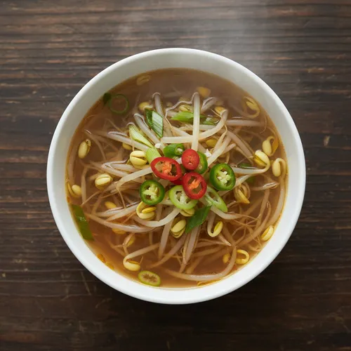 シャキシャキの大豆もやしスープ