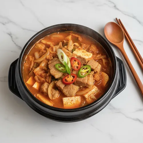평생 사용하는 돼지고기 김치찌개