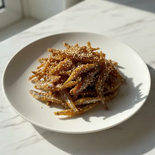醤油なしでサクサクの煮干し炒め