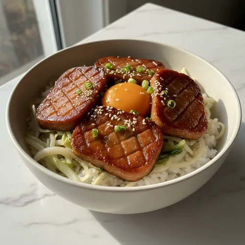 カルビ級のスパム丼