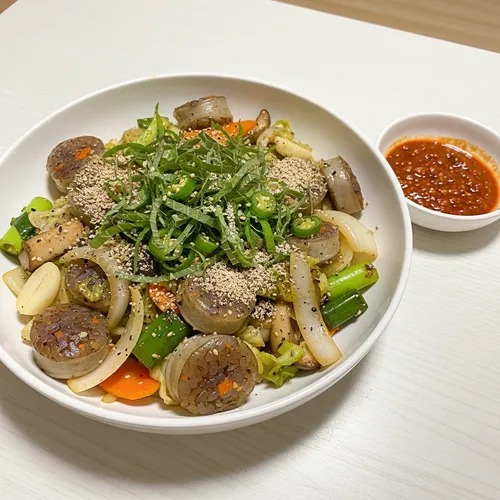 신림동 백순대볶음