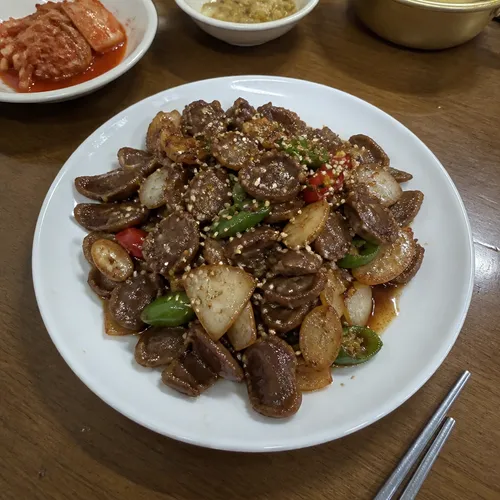 コスパ最強！鶏砂肝炒め