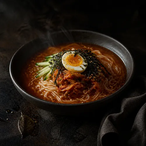 キムチコプン（冷やしキムチそうめん）