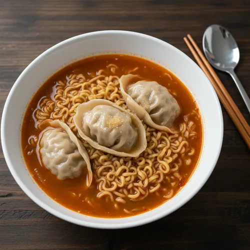 電子レンジカルビマンドゥラーメン