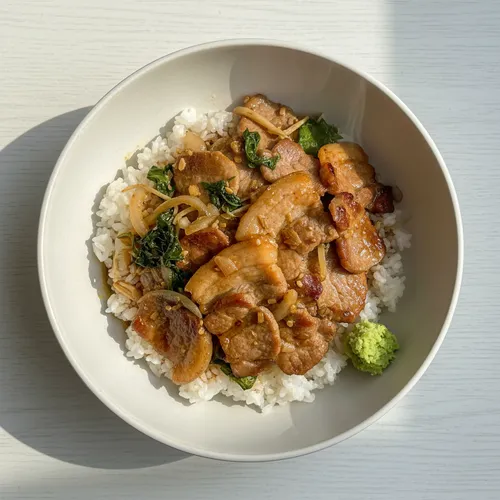 一生使える!豚首肉のっけご飯