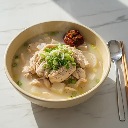 진한 국물이 맛있는 닭곰탕