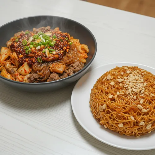 タンミョンクイーン（春雨料理とサチマ）