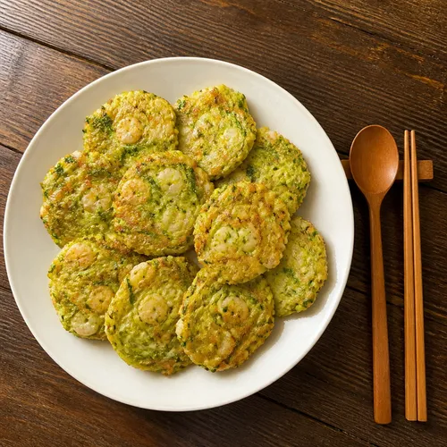 韓国かぼちゃとえびのチヂミ