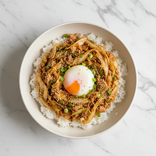キャベツツナ丼