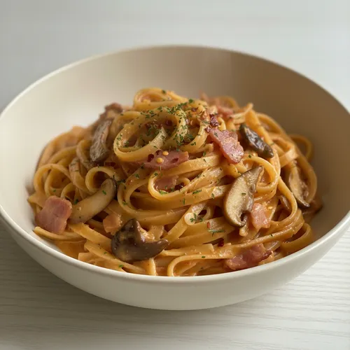 辛口ロゼパスタのミールプレップ