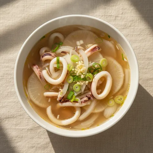 イカと大根のスープ